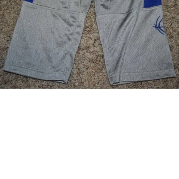 *Athletic Pants sz 4 Rim Rocka Gray & Blue Tricot Athletic Elastic Waist Boys - Picture 3 of 4